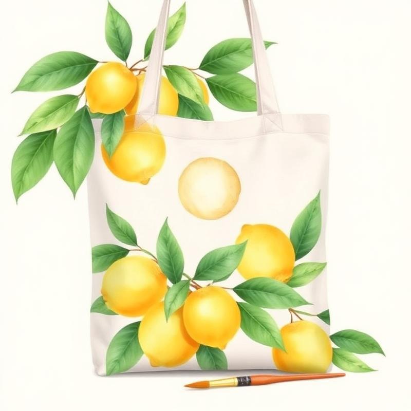Peinture sur tote bag